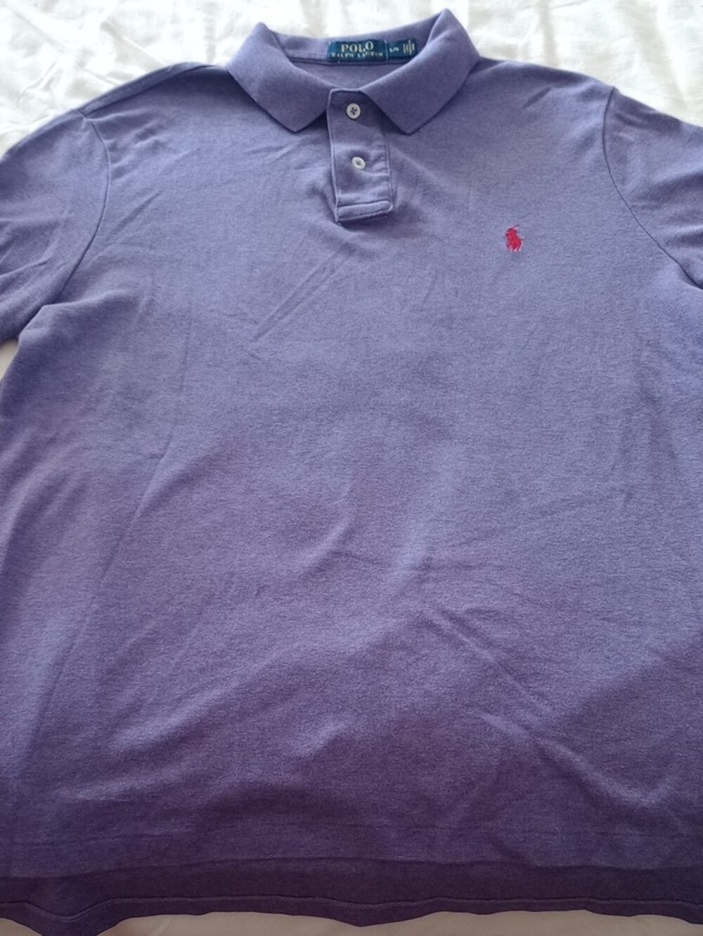 NWOT POLO by RALPH LAUREN Purple Polo with Red Pony - Picture 2 of 7